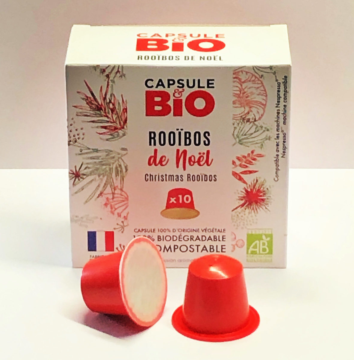 capsule rooibos noel bio capsule compatible nespresso biodégradable fabriquée en france