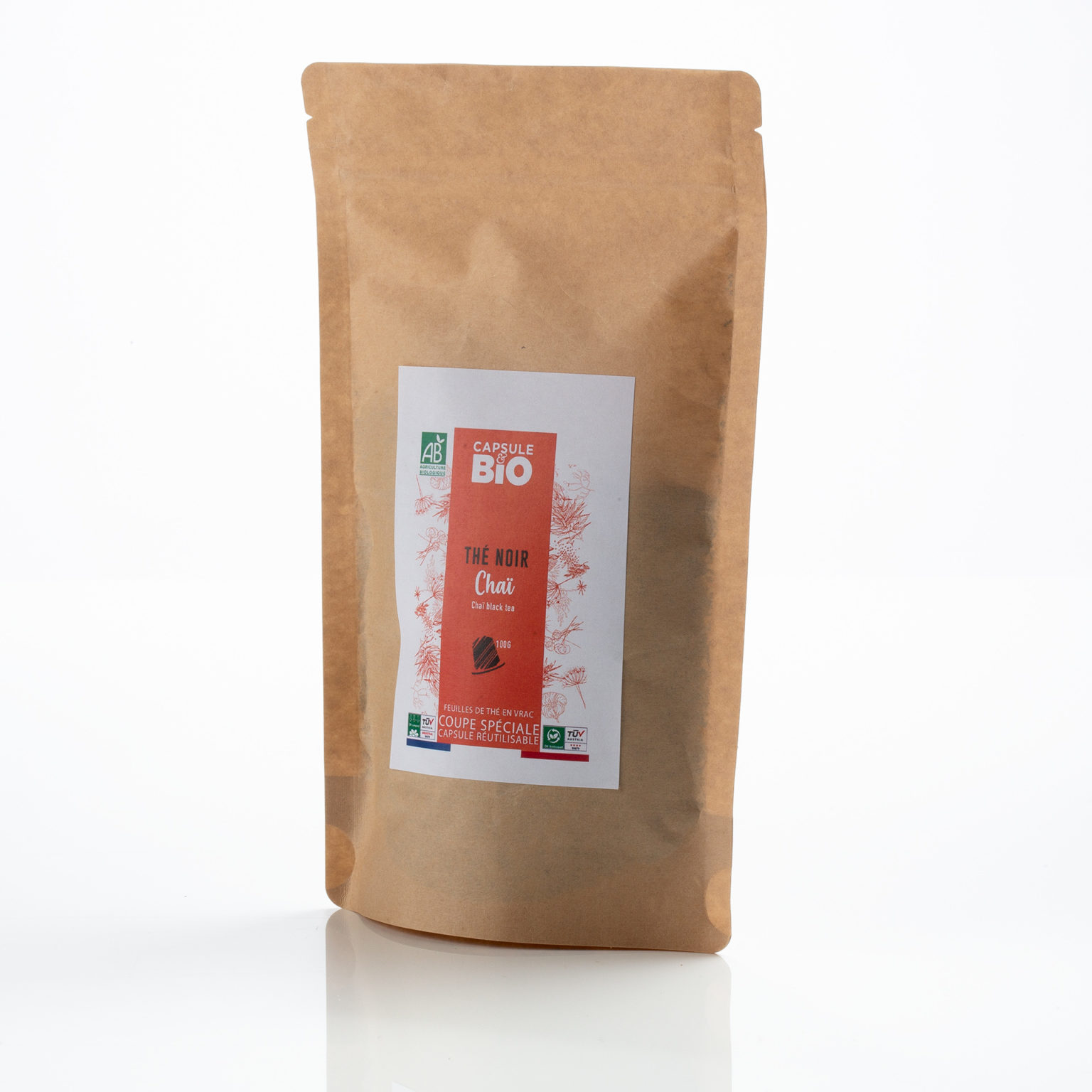 Capsulebio sachet thé en vrac recette thé noir chaï bio