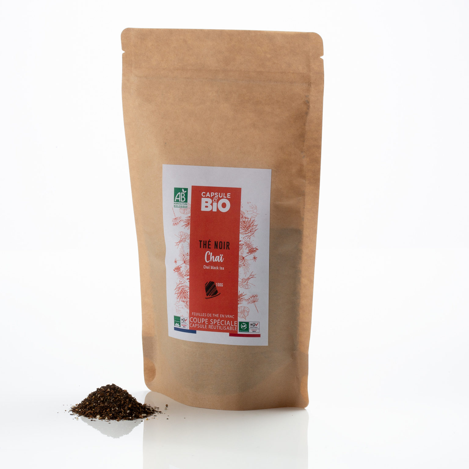 Capsulebio sachet thé en vrac recette thé noir chaï bio