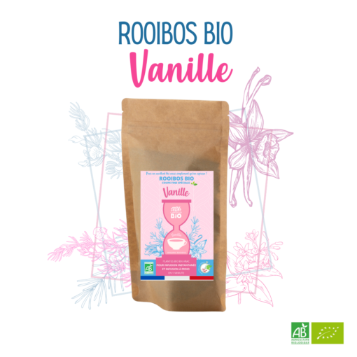 Capsul&bio - Rooibos bio vanille sachet vrac 125g.